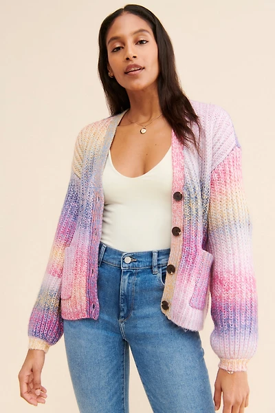 BB Dakota Striped Cardigan