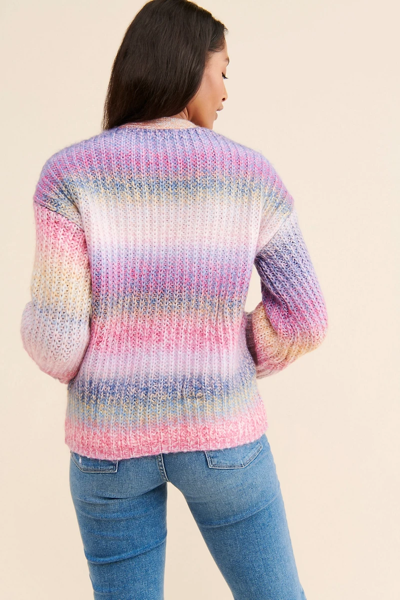 BB Dakota Striped Cardigan
