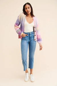 BB Dakota Striped Cardigan