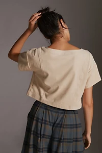 Pilcro Faux Suede Tee