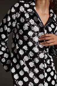 Maeve Sequined Shirt Jacket