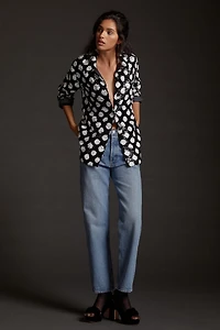 Maeve Sequined Shirt Jacket
