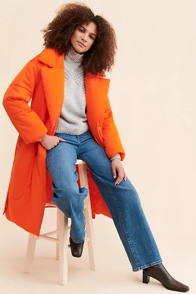 Avec Les Filles Blanket Puffer Coat