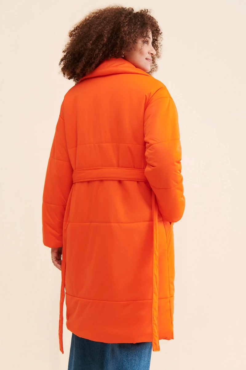 Avec Les Filles Blanket Puffer Coat