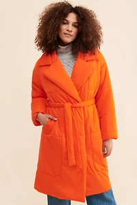 Avec Les Filles Blanket Puffer Coat
