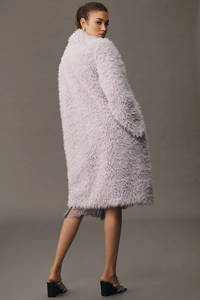 Faux Fur Longline Coat