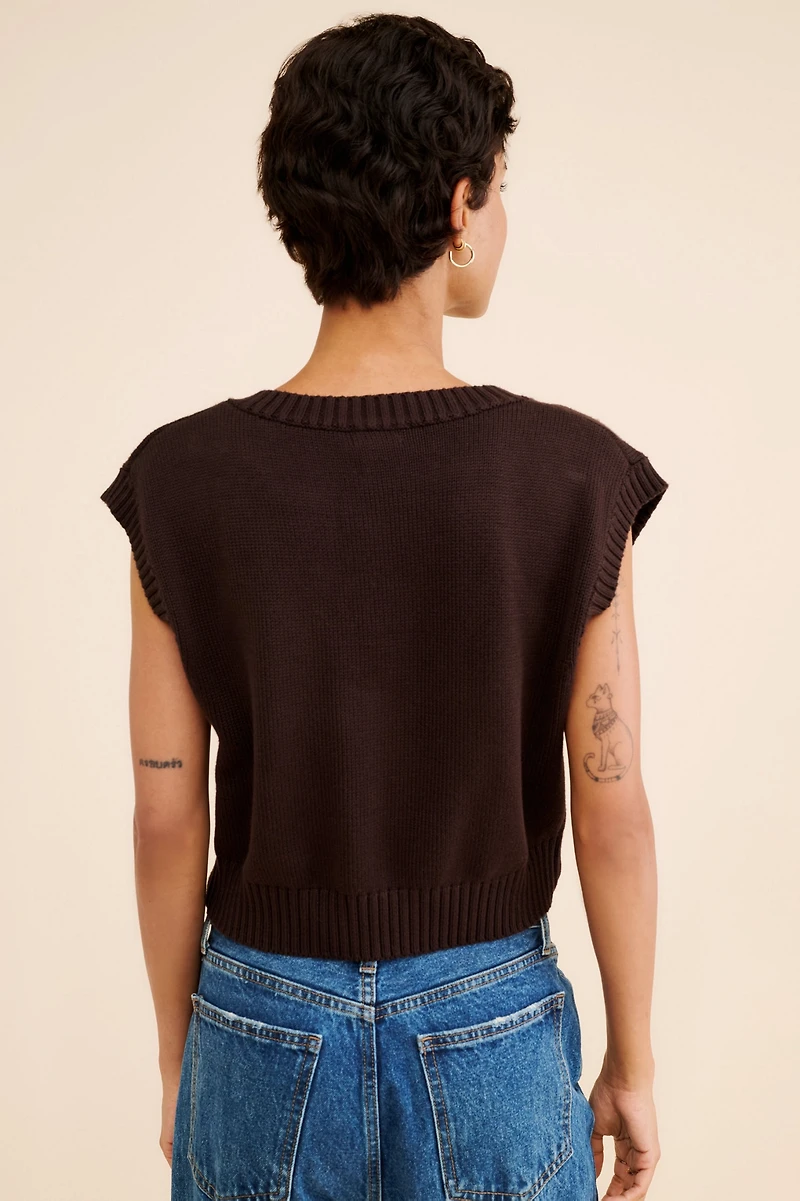 Dot and Lu Utility Cropped Vest
