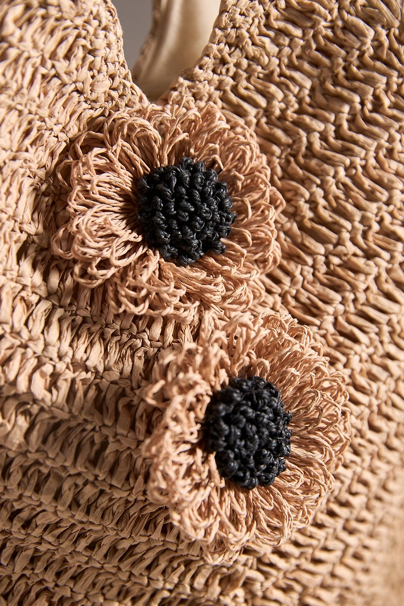 Dolce Vita Raffia Slouchy Bag