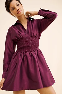 Hutch Iridescent Waisted Shirtdress