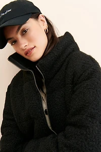 RD Style Fuzzy Quilted Puffer