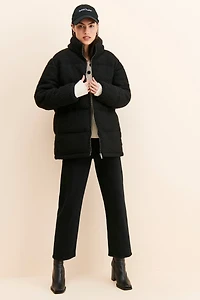 RD Style Fuzzy Quilted Puffer