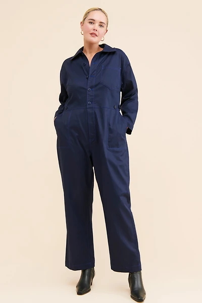 See Rose Go Riveter Wide Leg Coveralls