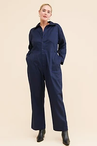 See Rose Go Riveter Wide Leg Coveralls