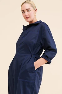 See Rose Go Riveter Wide Leg Coveralls