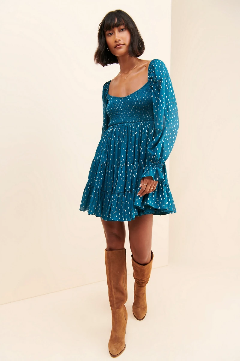 g.p.d. Polka Dot Mini Dress