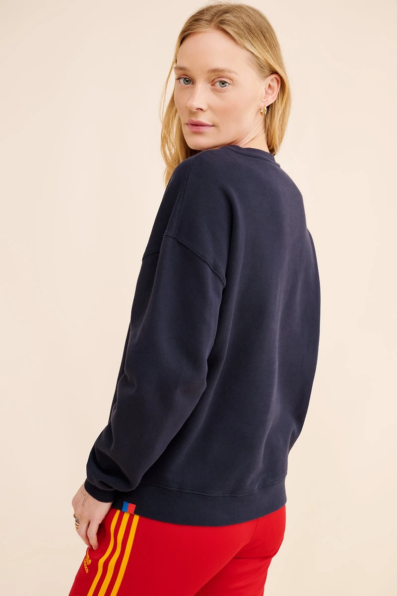 Kule The Oversized Hello New York Crewneck Sweatshirt