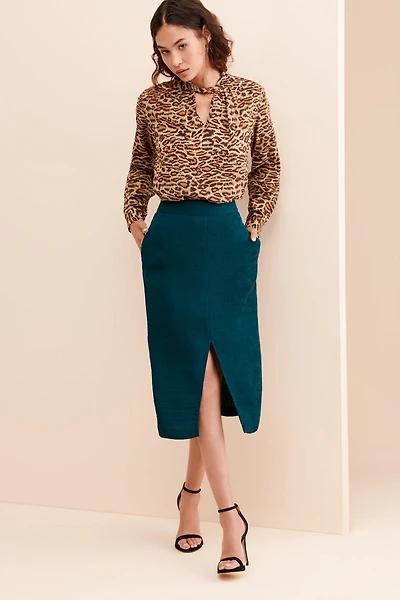 Endless Rose Textured Rib Pencil Skirt