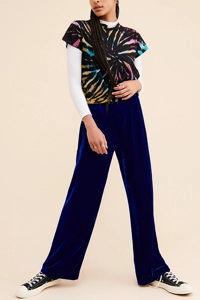 Endless Rose Veronica Velvet Wide-Leg Pant