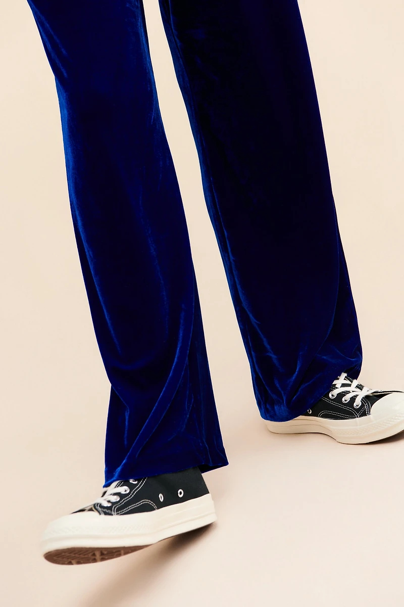 Endless Rose Veronica Velvet Wide-Leg Pant