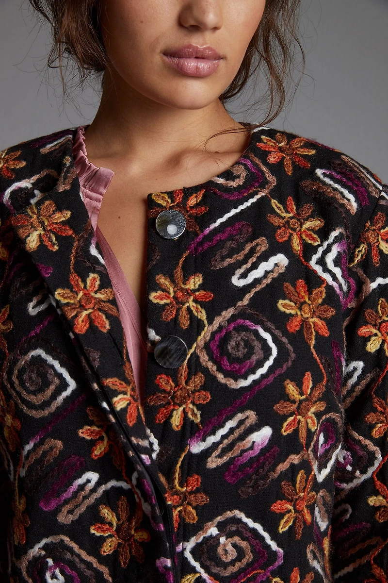Hutch Floral Embroidered Coat