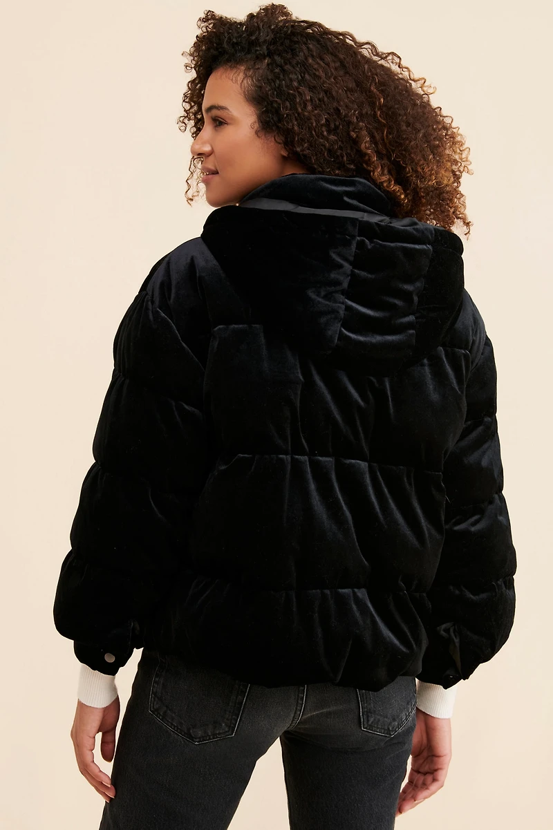 Bagatelle Velvet Puffer Jacket