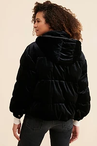 Bagatelle Velvet Puffer Jacket