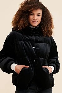 Bagatelle Velvet Puffer Jacket