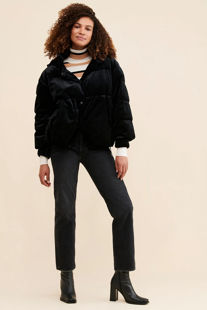Bagatelle Velvet Puffer Jacket