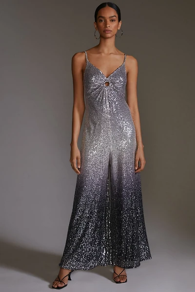 Ranna Gill Ombre-Sequin Jumpsuit