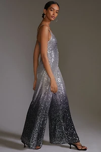Ranna Gill Ombre-Sequin Jumpsuit