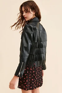 [BLANKNYC] Thrills And Frills Fringe Jacket