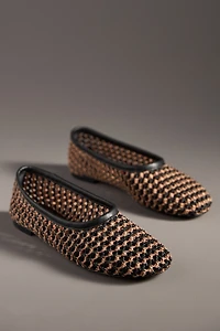 SIMONMILLER Raffia Riad Ballet Flats