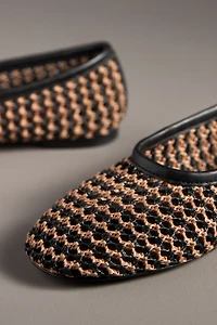 SIMONMILLER Raffia Riad Ballet Flats