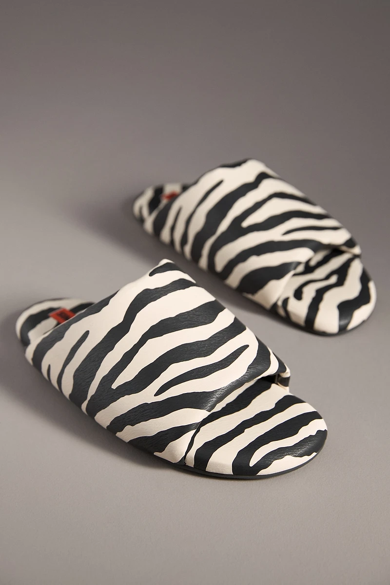 SIMONMILLER Zebra Bubble Slide Sandals
