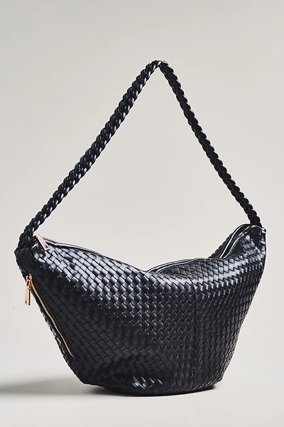 Melie Bianco Woven Crossbody Bag