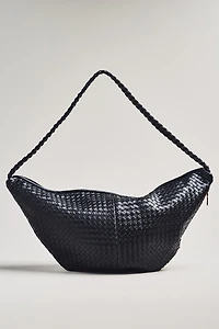 Melie Bianco Woven Crossbody Bag