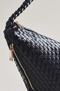 Melie Bianco Woven Crossbody Bag