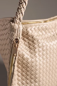 Melie Bianco Woven Crossbody Bag