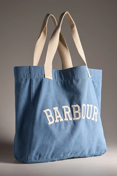 Barbour Emily Varsity Denim Tote