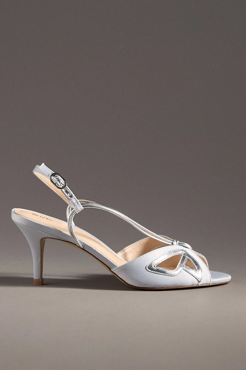Maeve Butterfly Slingback Kitten Heels
