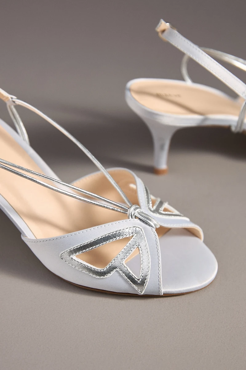 Maeve Butterfly Slingback Kitten Heels