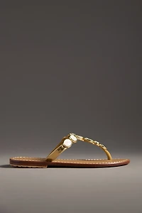 Mystique Mother-of-Pearl Thong Sandals