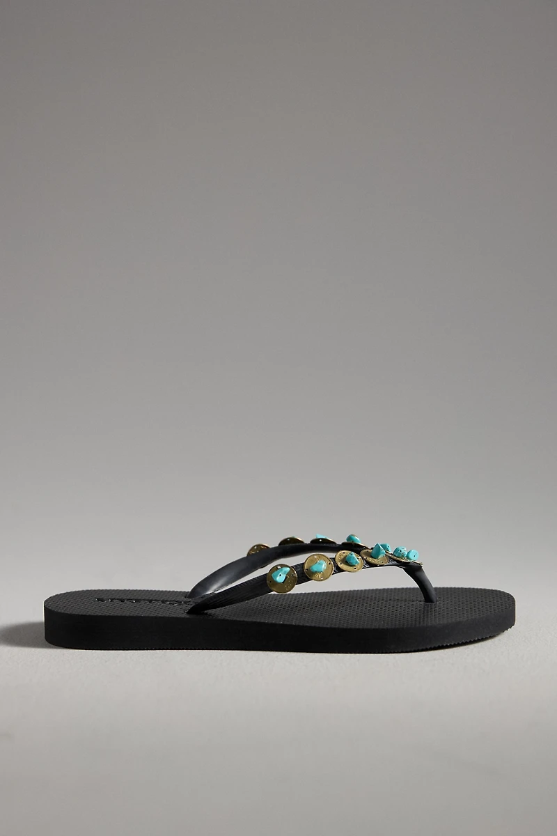 Mystique Embellished Thong Sandals