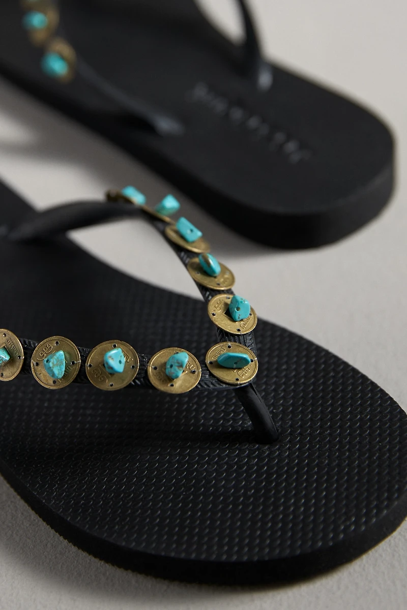 Mystique Embellished Thong Sandals