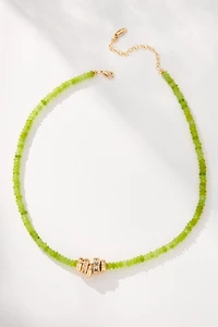 Round Charm Beaded Necklace