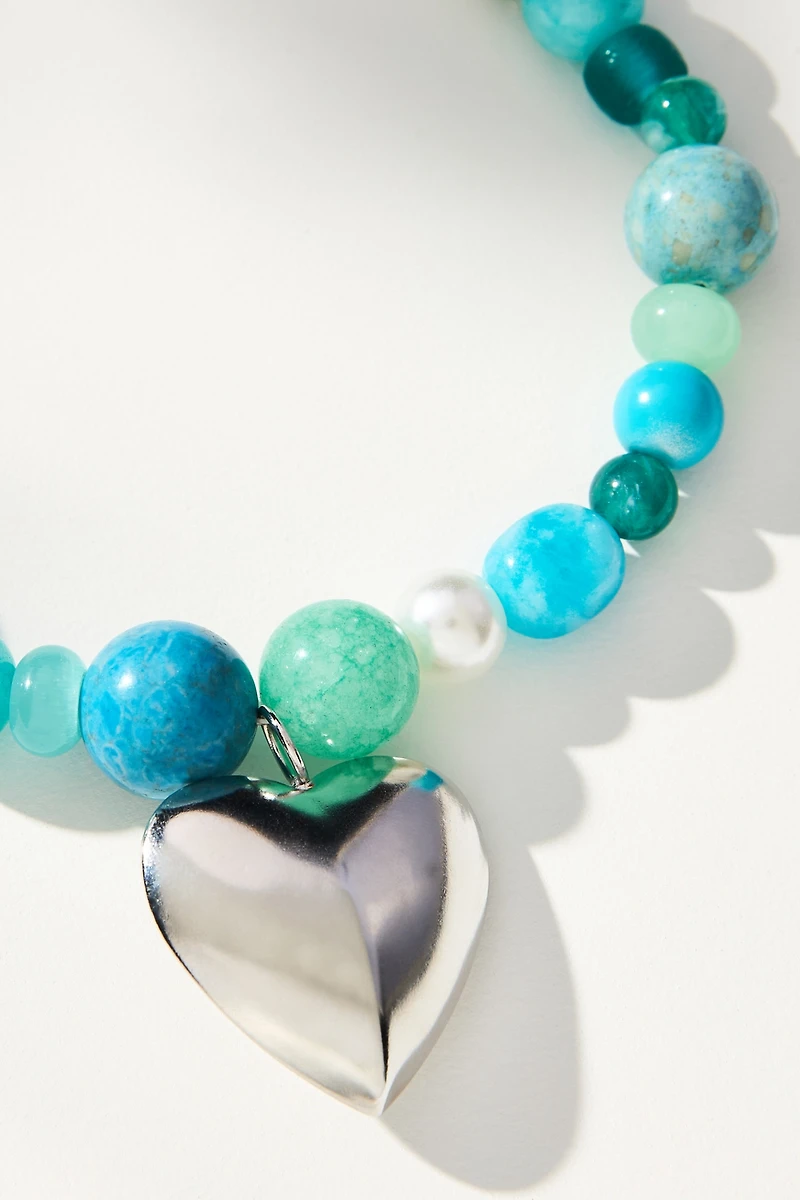 Beaded Icon Charm Necklace