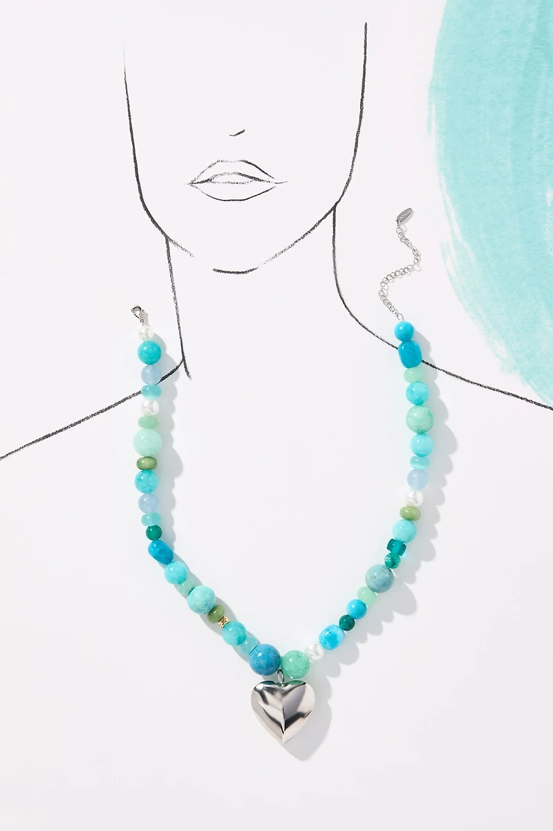 Beaded Icon Charm Necklace