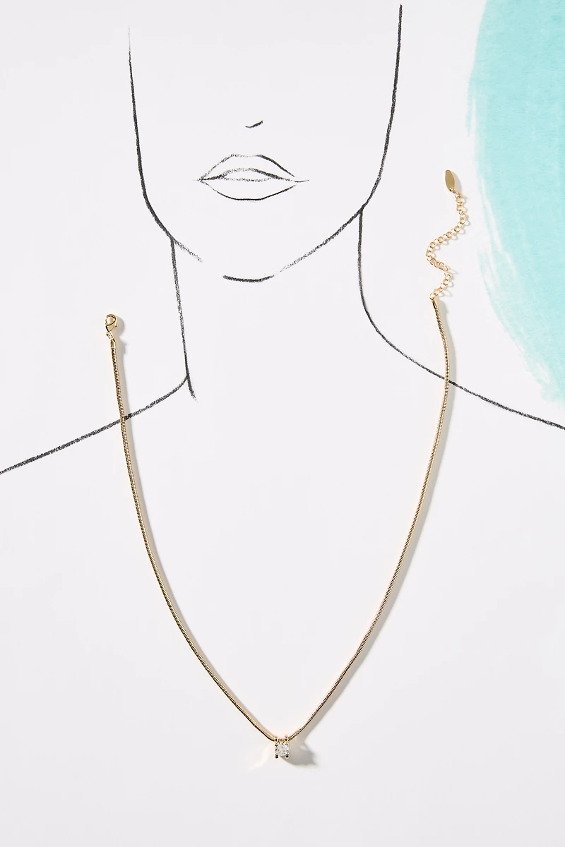Crystal Snake Chain Necklace