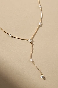 Dainty Crystal Y-Neck Necklace