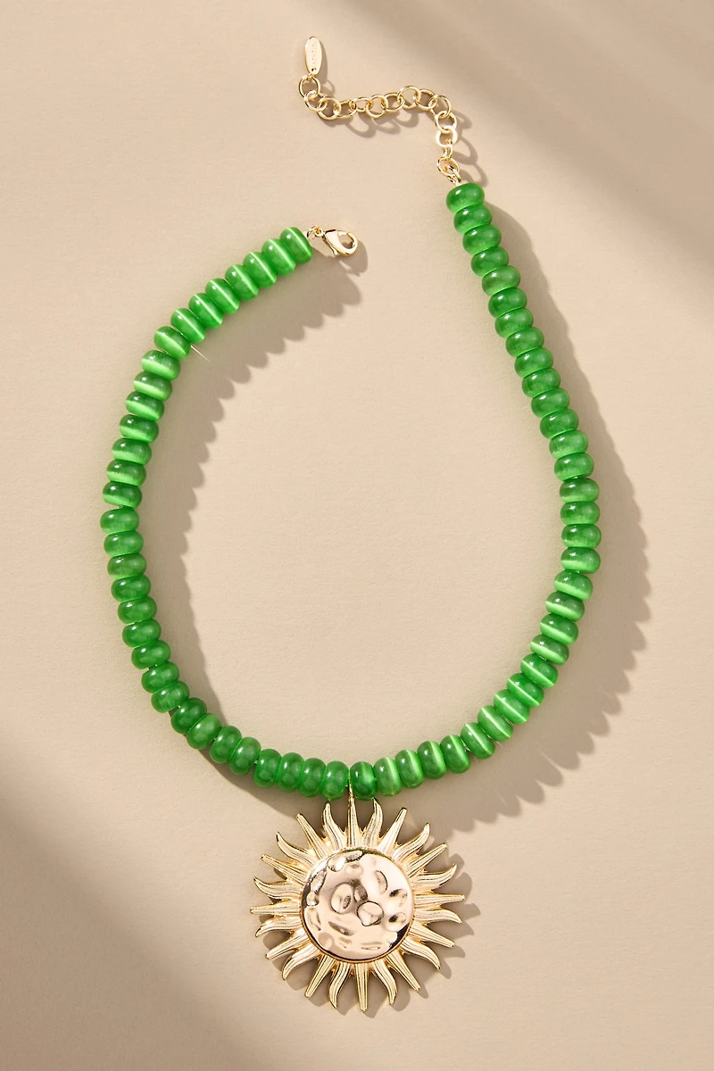 Beaded Pendant Necklace